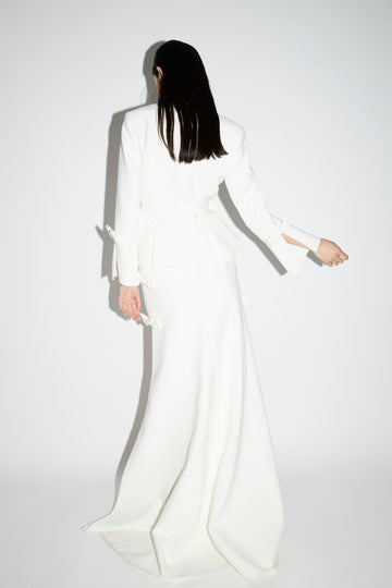 SABINA SKIRT PURE WHITE CREPE