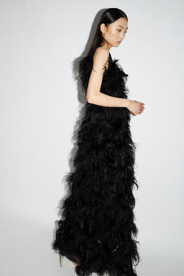 MYSTIQUE GOWN BLACK ORGANZA