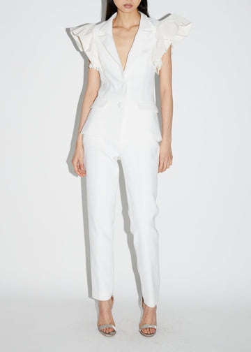 ROSITA JACKET WHITE CREPE