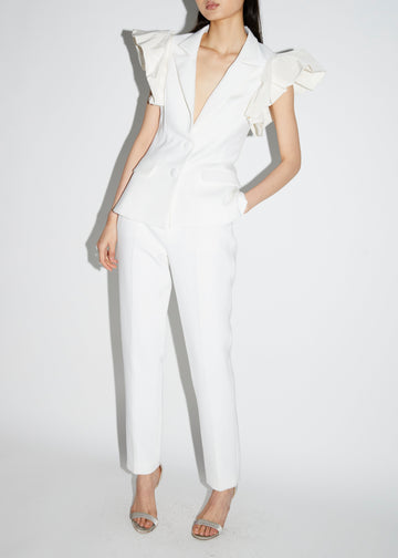 ROSITA JACKET WHITE CREPE