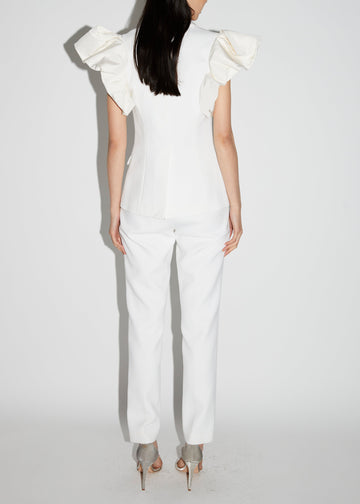 ROSITA JACKET WHITE CREPE