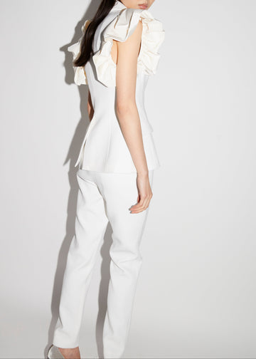 ROSITA JACKET WHITE CREPE