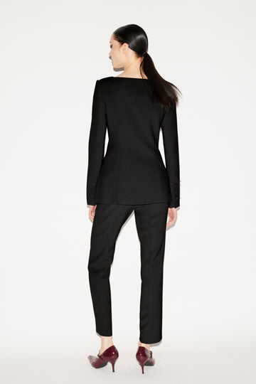 JUSTINE JACKET BLACK EMBELLISHED CREPE