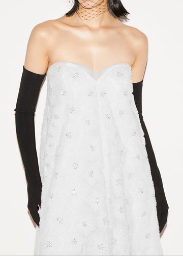 VIVIA GOWN WHITE EMBROIERED TULLE