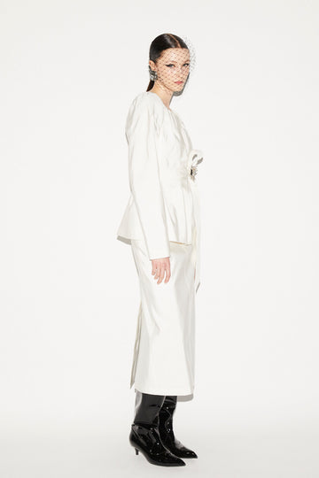 ALVA JACKET WHITE TAFFETA