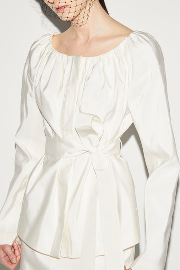 ALVA JACKET WHITE TAFFETA