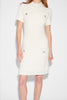 NADINE DRESS WHITE KNIT BOUCLE'