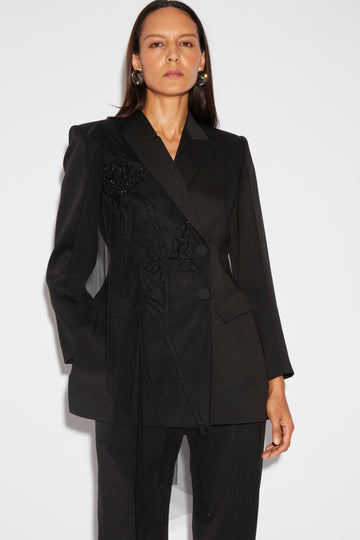 ATLAS JACKET BLACK EMBELLISHED TAILORING