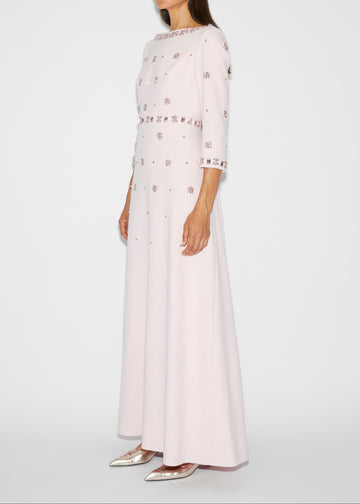 ENYA GOWN ROSE EMBELLISHED CREPE