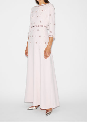 ENYA GOWN ROSE EMBELLISHED CREPE