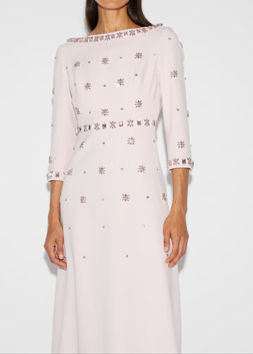 ENYA GOWN ROSE EMBELLISHED CREPE