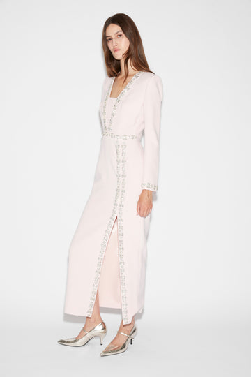 HAVEN DRESS PINK EMBELLISHED CREPE