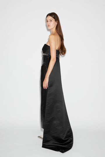 GRETA DRESS BLACK EMBELLISHED SEQUINS