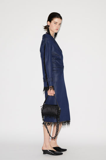 AMBROSE JACKET BLUE EMBROIDERED DENIM