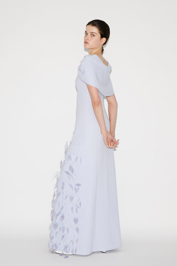 LEONOR GOWN PALE BLUE EMBELLISHED SABLE