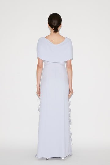 LEONOR GOWN PALE BLUE EMBELLISHED SABLE