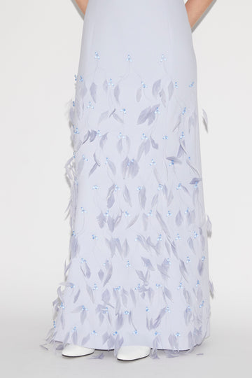 LEONOR GOWN PALE BLUE EMBELLISHED SABLE