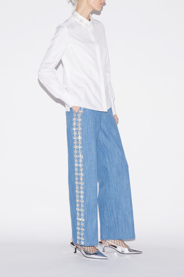 DAKOTA TROUSERS EMBELLISHED DENIM