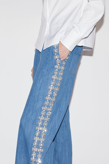 DAKOTA TROUSERS EMBELLISHED DENIM