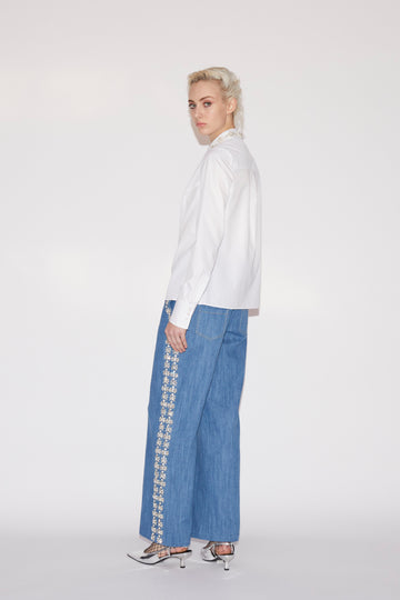 DAKOTA TROUSERS EMBELLISHED DENIM