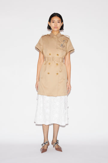 MARLON TRENCH COAT CAMEL COTTON GABARDINE