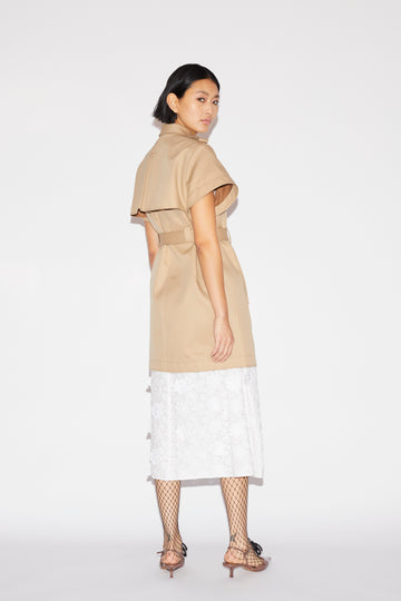 MARLON TRENCH COAT CAMEL COTTON GABARDINE