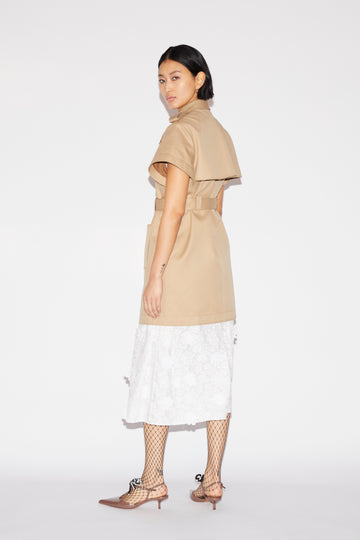 MARLON TRENCH COAT CAMEL COTTON GABARDINE