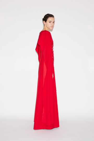 LUANNE GOWN RED EMBELLISHED SABLE'