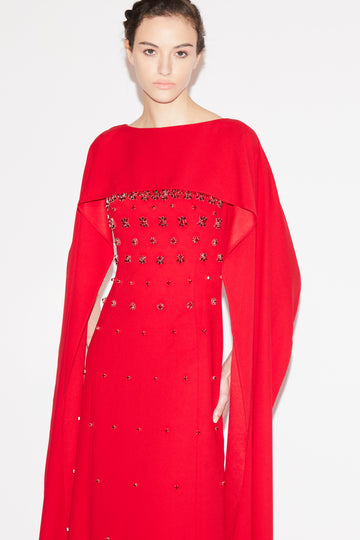 LUANNE GOWN RED EMBELLISHED SABLE'