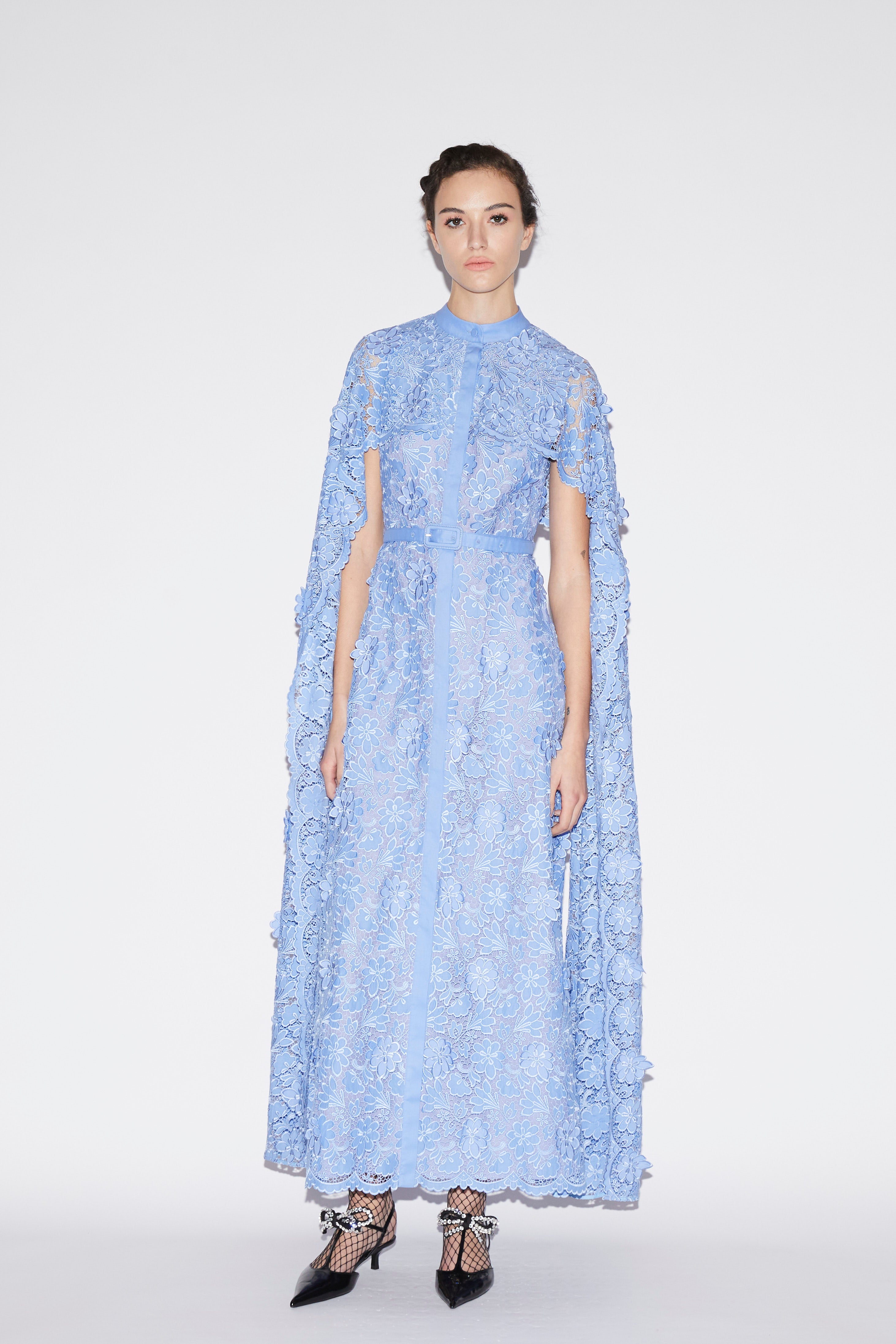 国内発| HUISHAN ZHANG フローラルレース&メッシュ ドレス All – HUISHAN ZHANG
