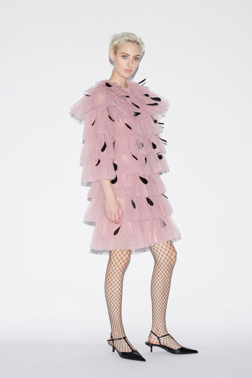 CANNES COAT PINK TULLE