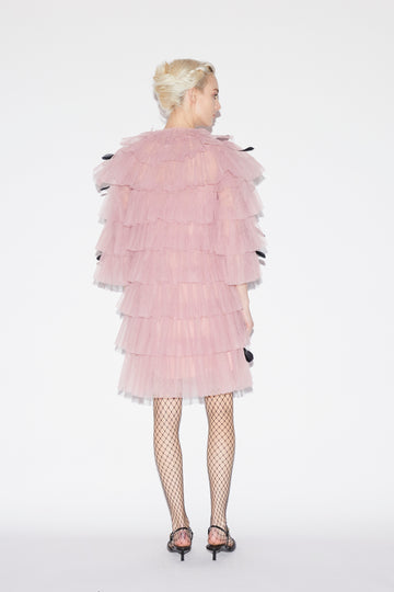 CANNES COAT PINK TULLE