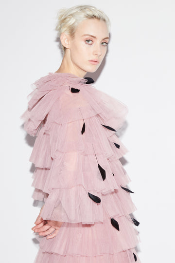 CANNES COAT PINK TULLE