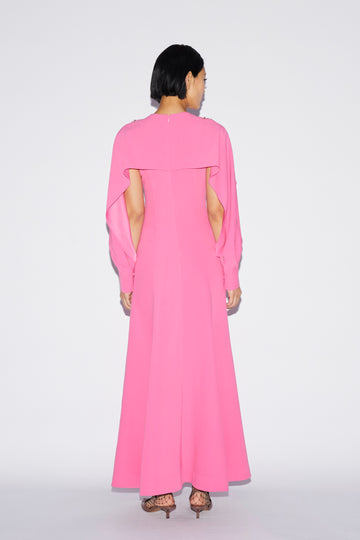 JEANETTE DRESS FUCHSIA EMBROIDERED SABLE