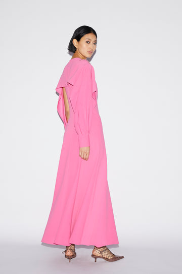 JEANETTE DRESS FUCHSIA EMBROIDERED SABLE