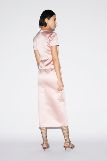 THERESA SKIRT PALE PINK DUCHESSE