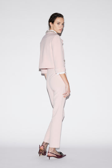 FRANK JACKET PINK EMBELLISHED CREPE