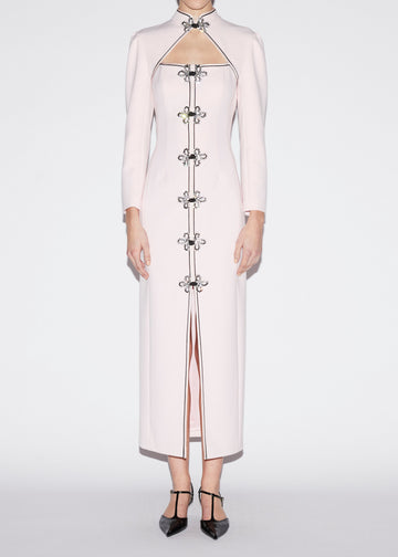 TAO DRESS PINK EMBELLISHED CREPE