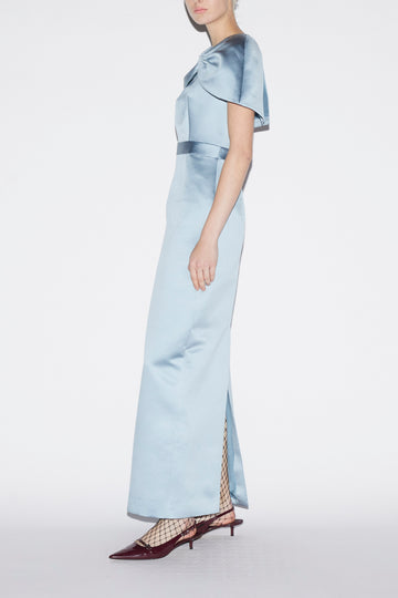 ANITA DRESS PALE BLUE DUCHESSE