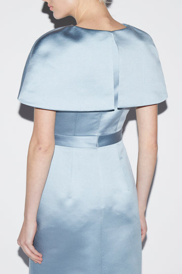 ANITA DRESS PALE BLUE DUCHESSE