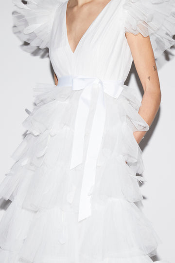 ABBY GOWN WHITE TULLE