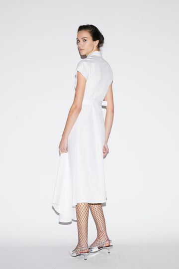 DAGMAR DRESS WHITE COTTON