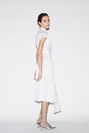 DAGMAR DRESS WHITE COTTON