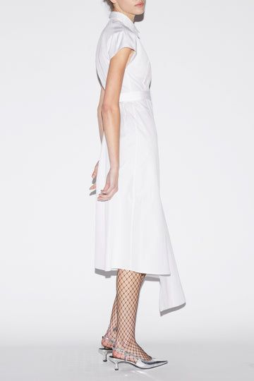 DAGMAR DRESS WHITE COTTON