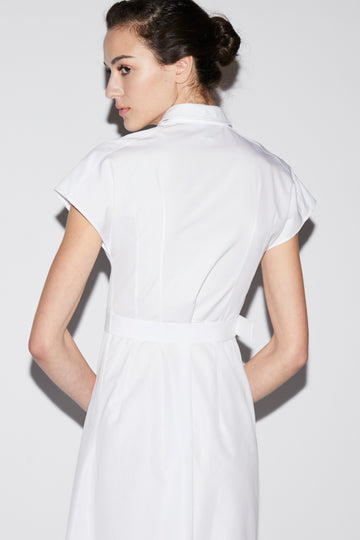 DAGMAR DRESS WHITE COTTON