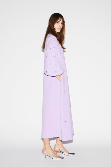 TILDA DRESS LAVENDER EMBELLISHED CREPE