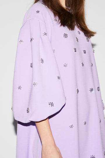 TILDA DRESS LAVENDER EMBELLISHED CREPE