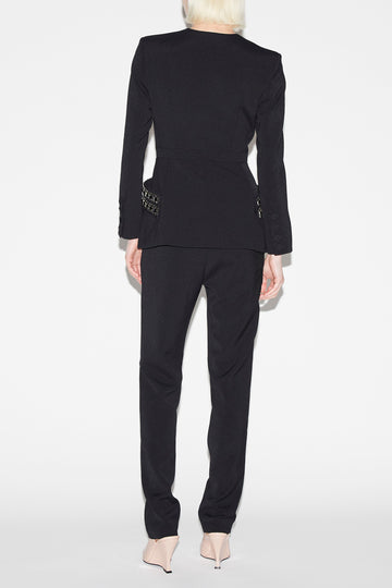 STEVE TROUSERS BLACK CREPE