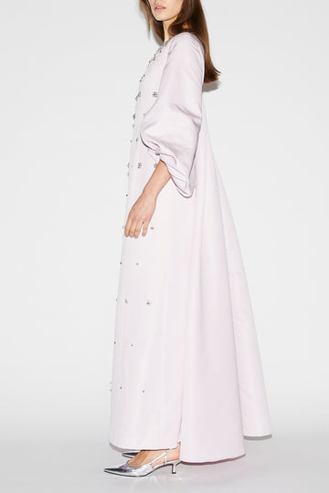 SALMA GOWN ROSE EMBELLISHED FAILLE