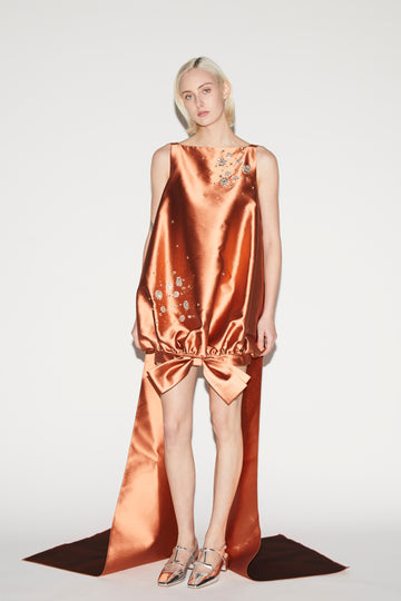 FABIAN DRESS RUST MIKADO